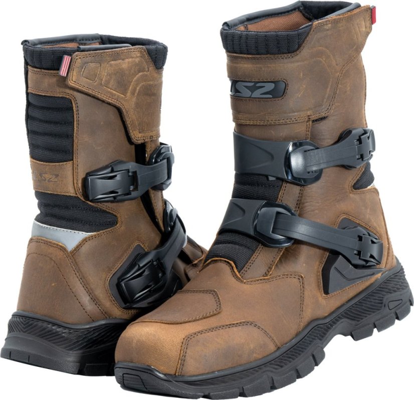 LS2 ADVENTURE MAN BOOTS WP BROWN - Velikost bot: 46