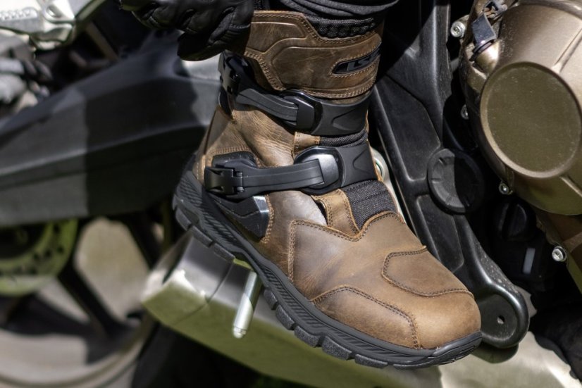 LS2 ADVENTURE MAN BOOTS WP BROWN - Velikost bot: 46