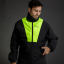 LS2 X-RAIN JACKET BLACK H-V YELLOW